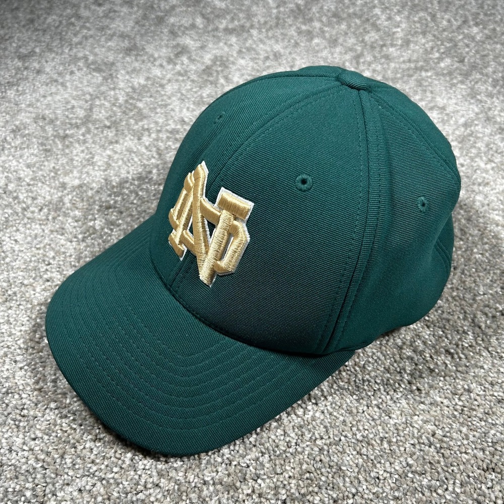 Pacific Headwear Notre Dame Fighting Irish Flexfit Hat Green 498F SM-MED